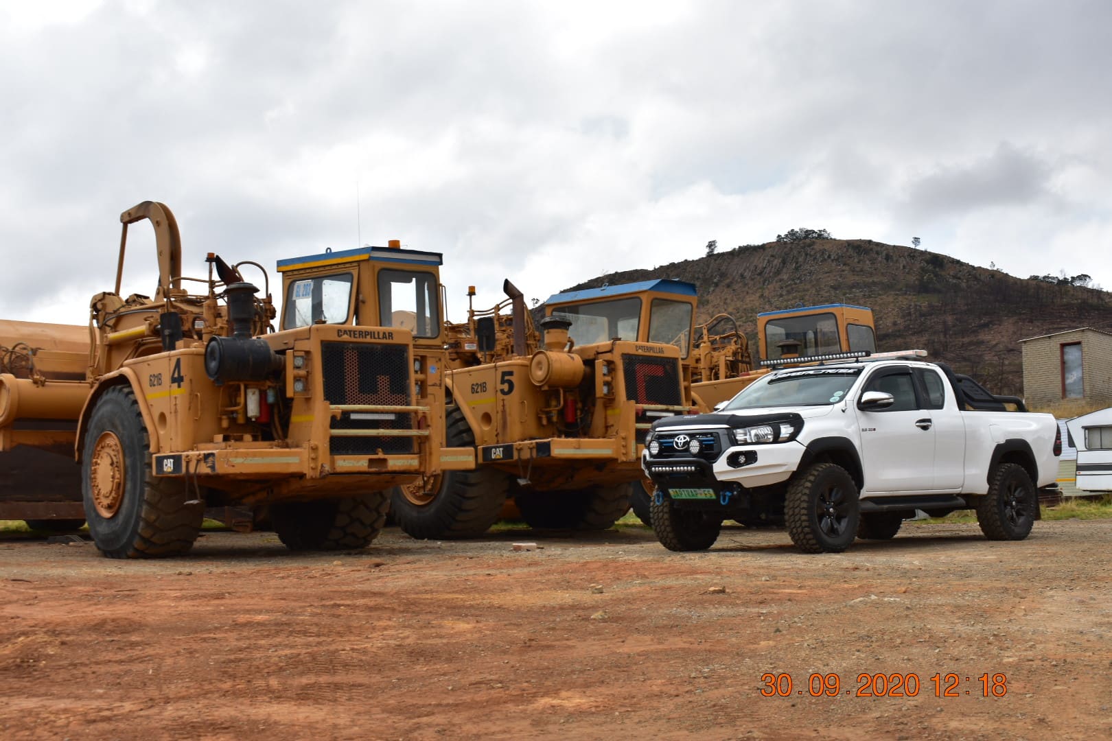 Japtrap Plant Hilux and A Fleet of Caterpillar 621B Scrapers